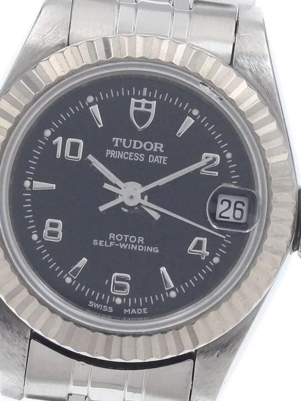 TUDOR Princess Date 92514 WG bezel black Dial Automatic Ladies Watch_956981